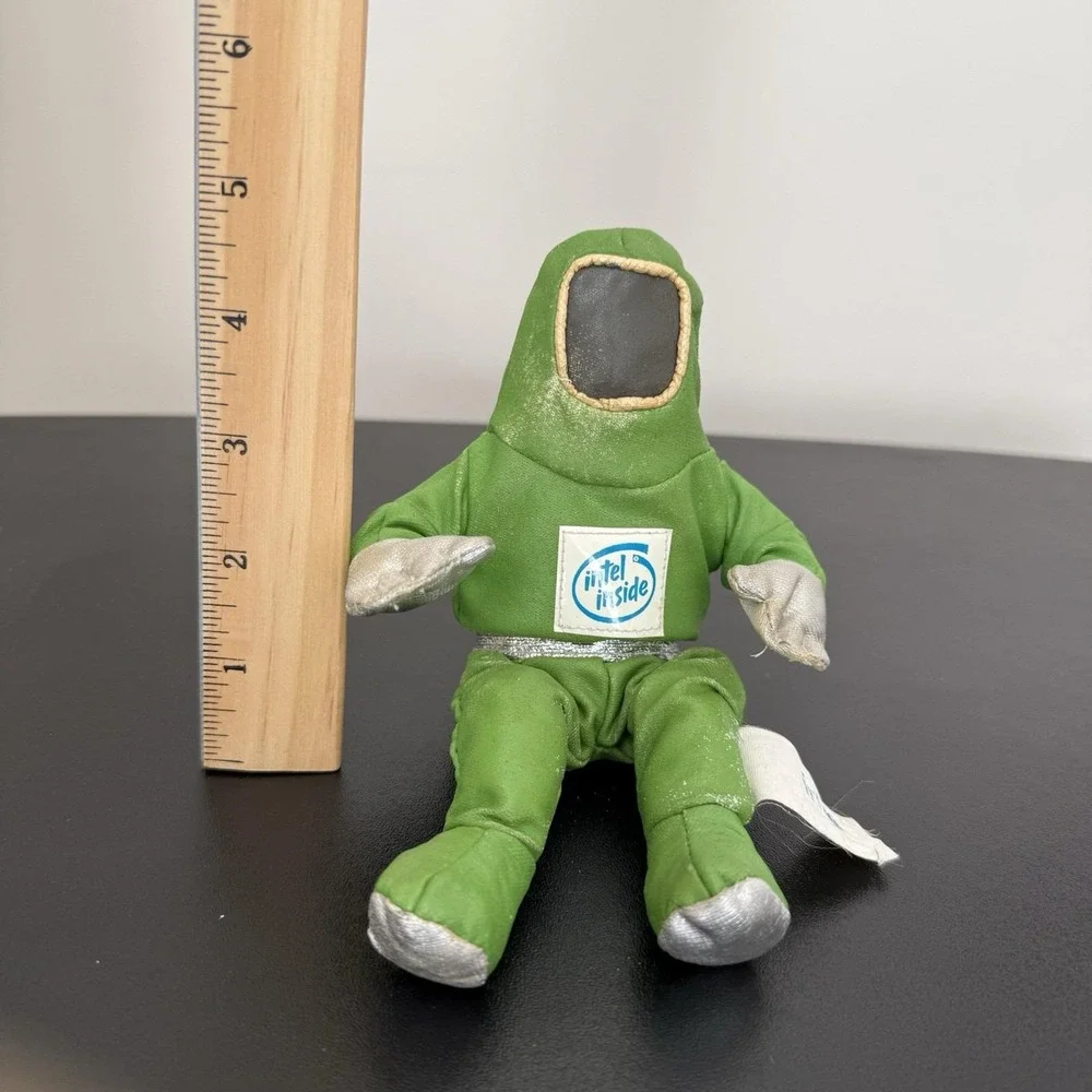 Vintage Intel Inside Astronaut Plush Promo Doll Green‎ 1990s Advertising
